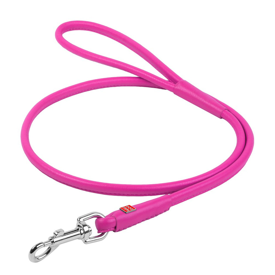 Waudog Rolled Leather Clip Leash - Size Length 183cm width 13mm