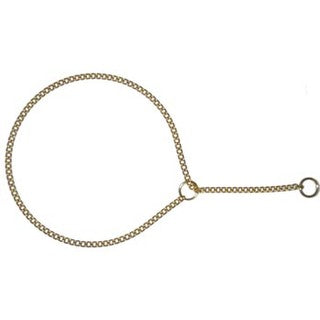 Herm Sprenger Gold Plated Check Chain Collar image 0