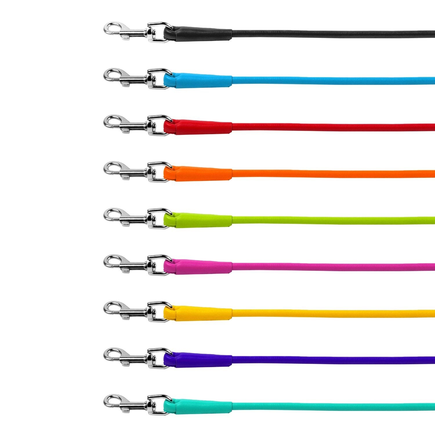 Waudog Adjustable Leather Leash - Mint image