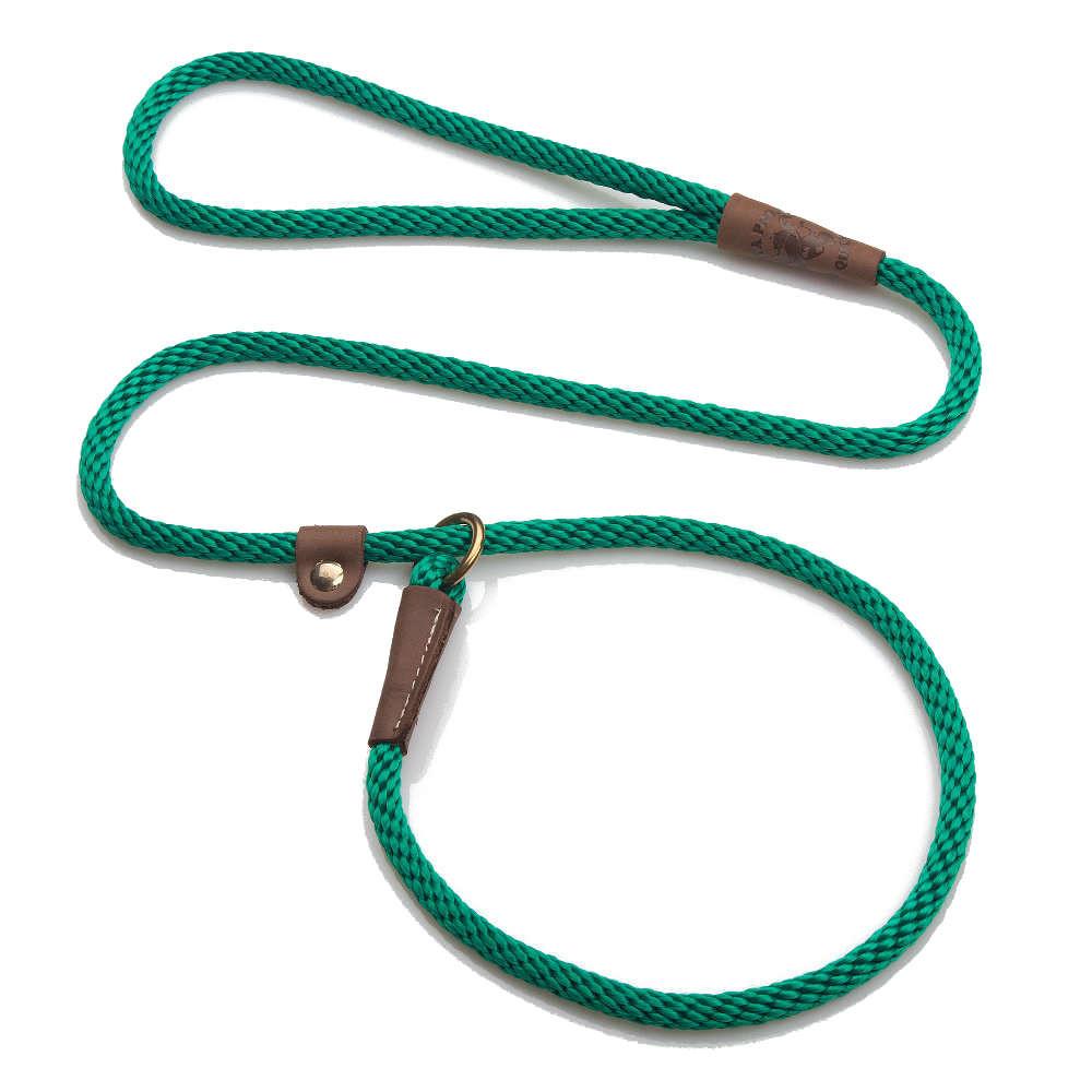 Mendota British Style Small Slip Leash 10mm x 1.8m - Kelly Green image