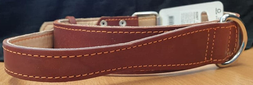 Waudog Leather Doublecollar 53 - Width 35mm -Length 45-53cm