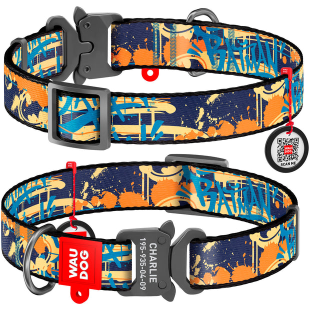 Waudog Batman Jeans Nylon Collar