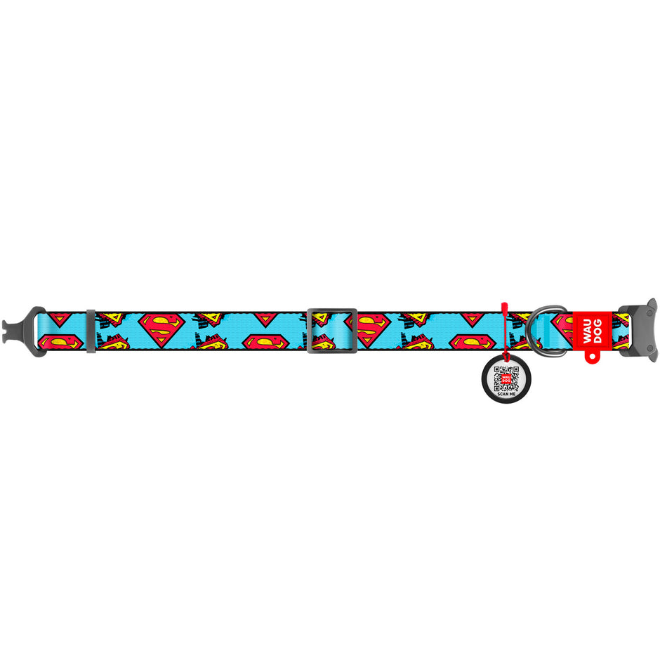 Waudog Superman Nylon Collar