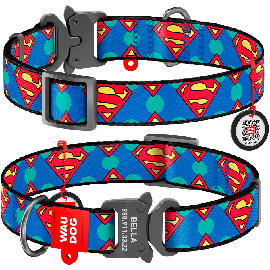 Waudog Superman Logo Collar