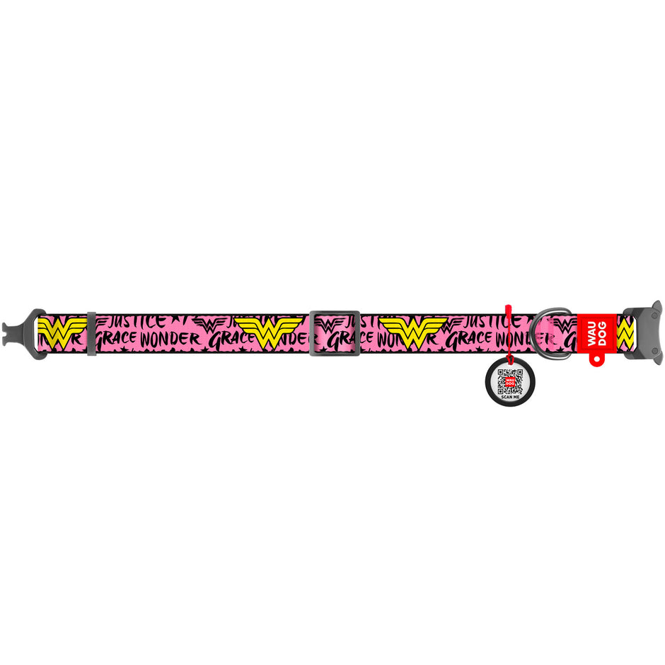 Waudog Wonder Woman NylonCollar