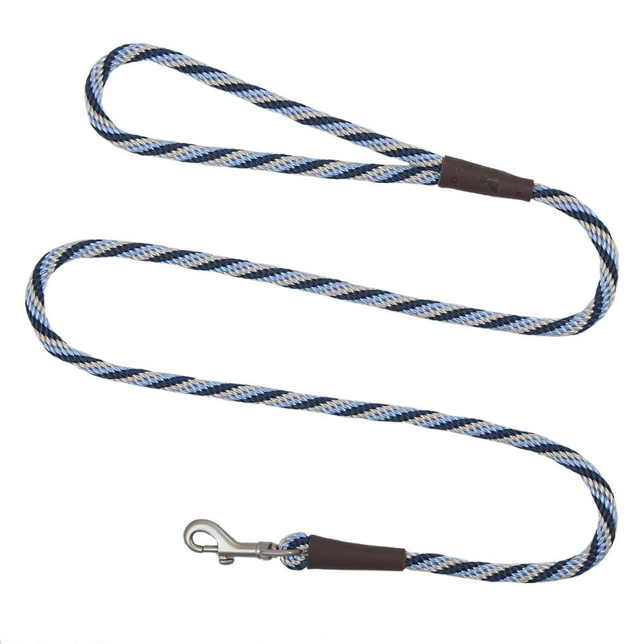 Mendota Pet Small Clip Leash 10mm x 1.8m - Twist Arctic Blue image