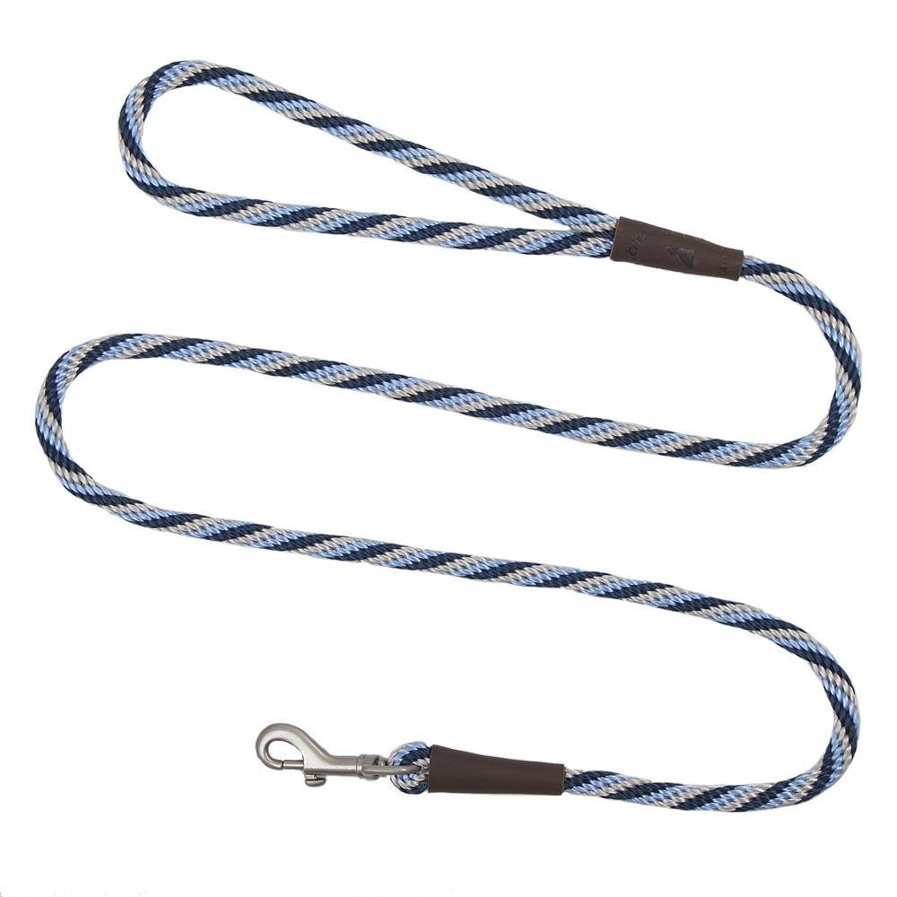 Mendota Pet Small Clip Leash 10mm x 1.8m - Twist Arctic Blue image
