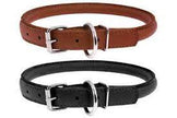 Waudog Round Soft Leather Collar Small
