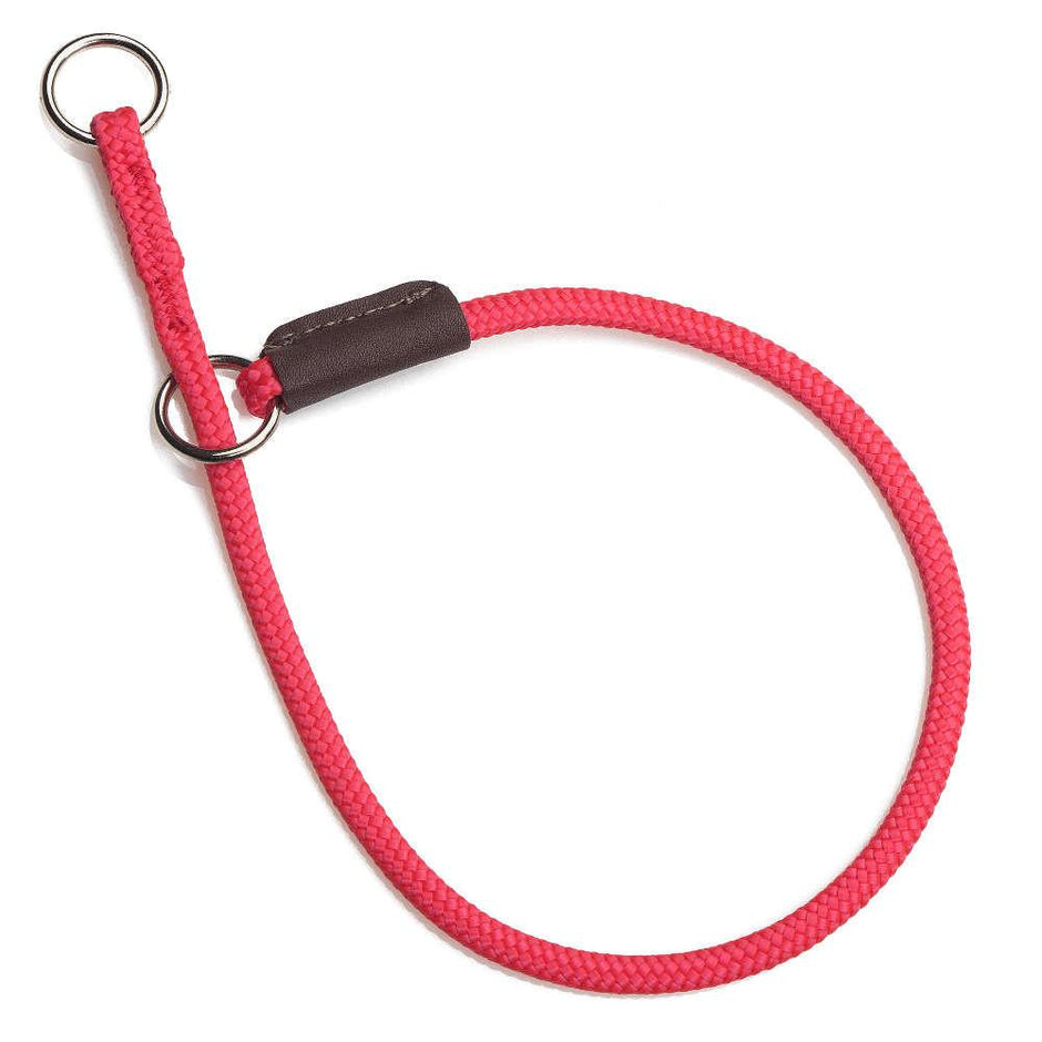 Mendota Pet Dog Show Fine Slip Collar 61cm - Red image