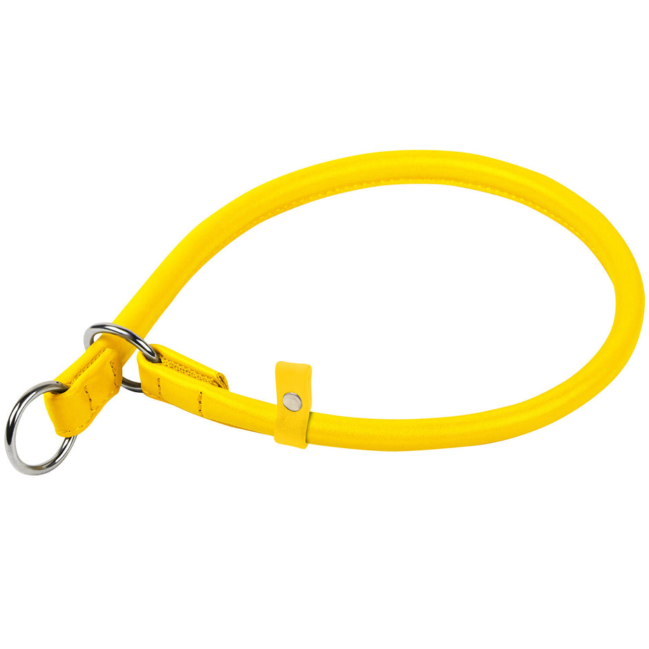 Waudog Leather Slip Collar Large - Yellow image