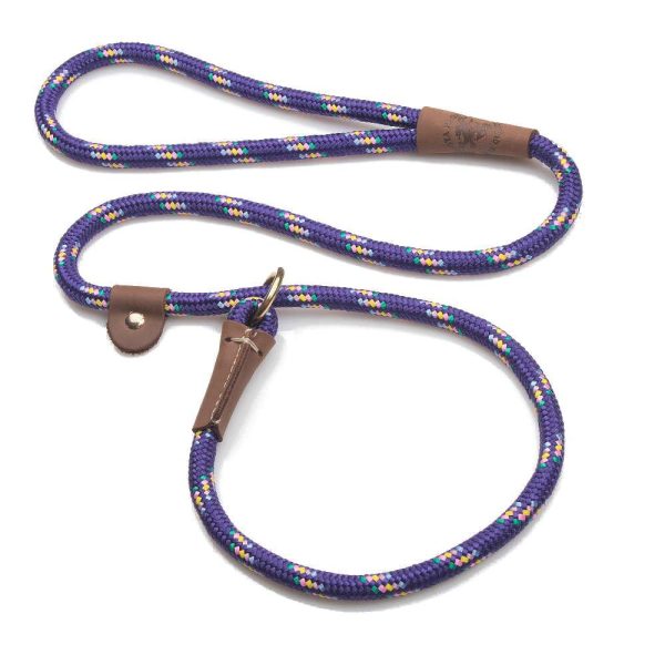Mendota Pet British Style Slip Leash 13mm x 1.2m - Purple Confetti image