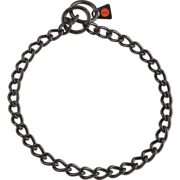 Herm Sprenger Check Chain Collar Black 3mm