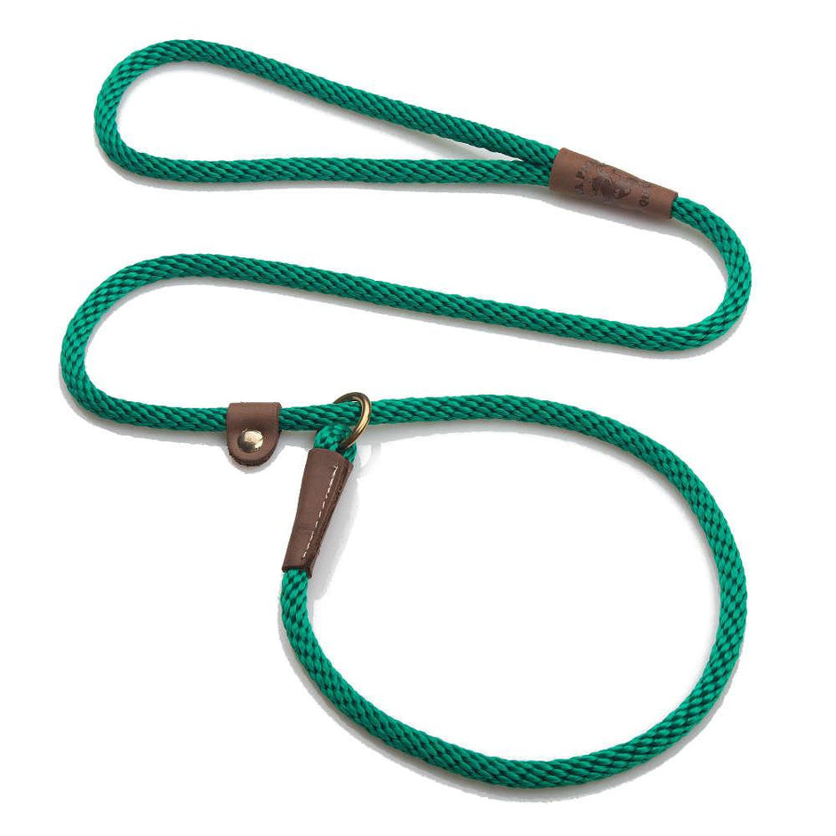 Mendota British Style Small Slip Leash 10mm x 1.2m - Kelly Green image