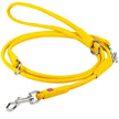Waudog Adjustable Leather Leash - Yellow image