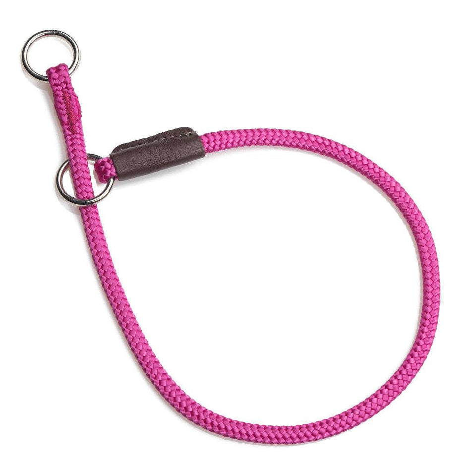 Mendota Pet Dog Show Fine Slip Collar 61cm - Raspberry image