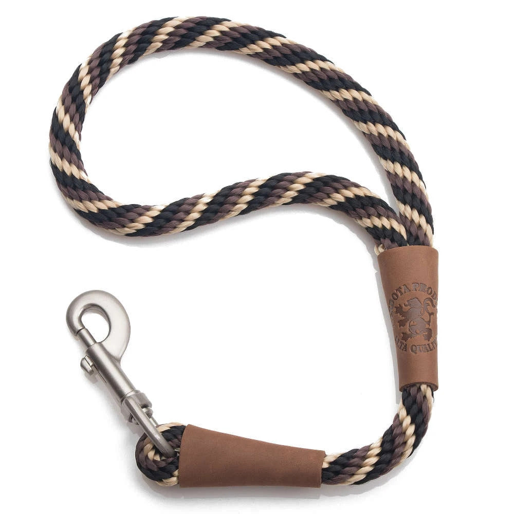 Mendota Traffic Leash Large - Twist - Mocha image