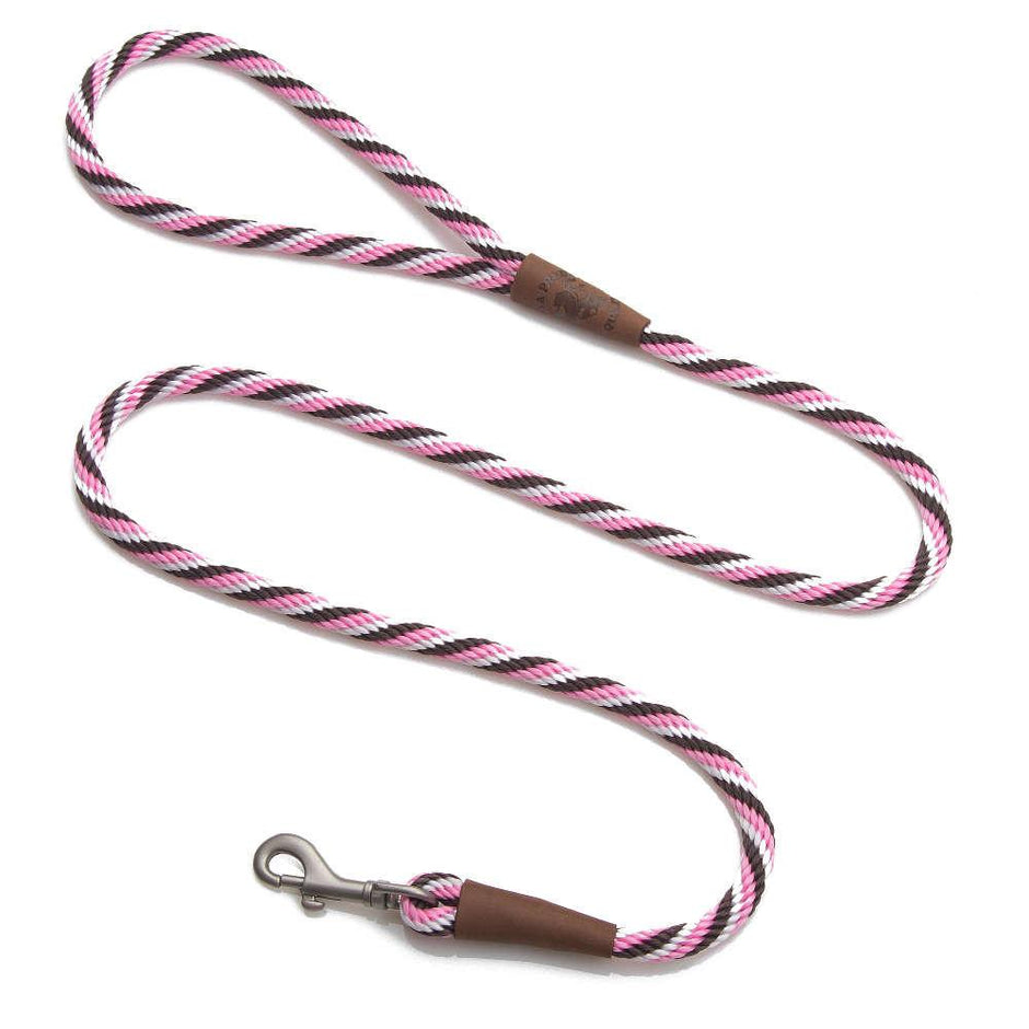 Mendota Pet Small Clip Leash 10mm x 1.8m - Twist - Pink Chocolate image