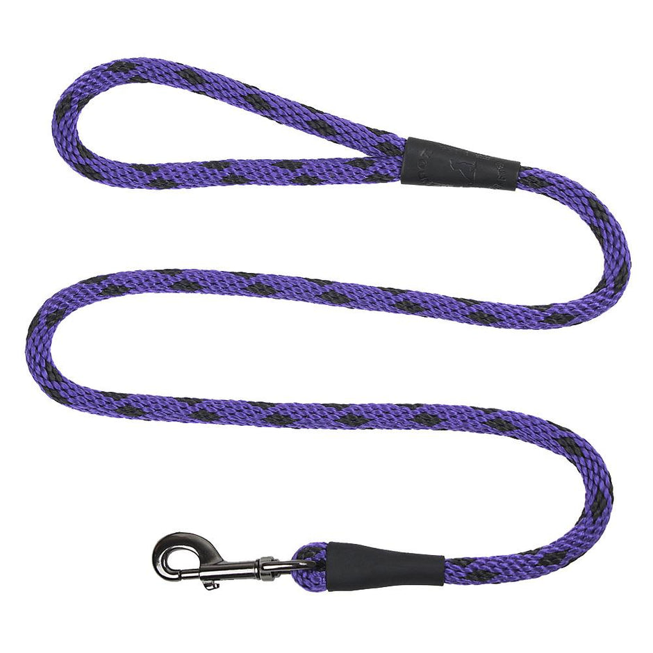 Mendota Pet Small Clip Leash 10mm x 1.8m - Black Ice Purple image
