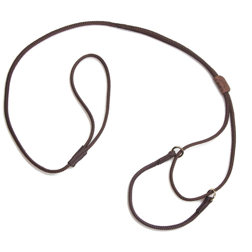 Mendota Pet Martingale Show Leash Small - Dark Brown image