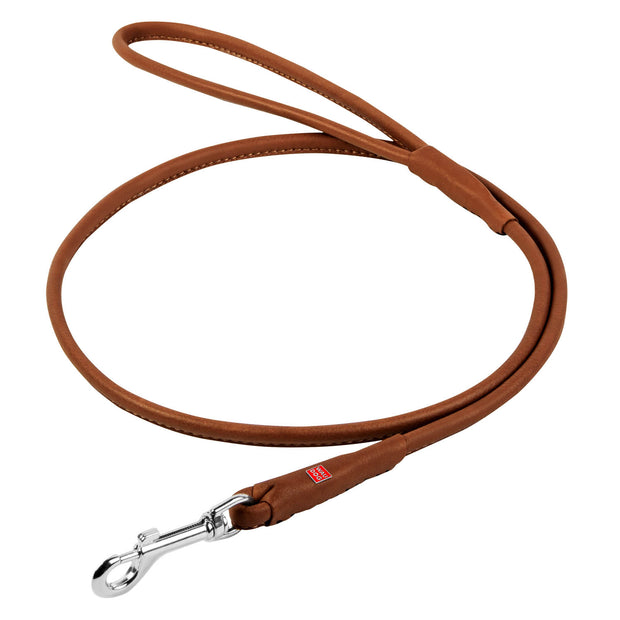 Waudog Soft Leather Clip Leash 4mm