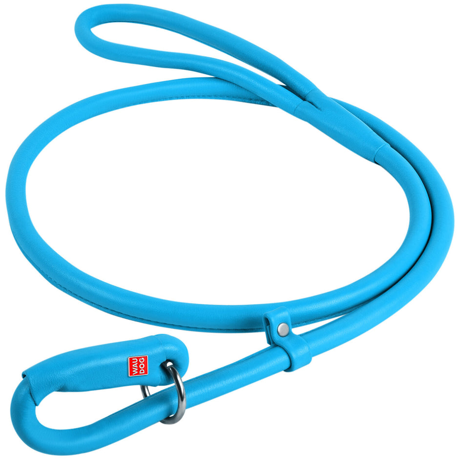 Waudog Leather Slip Leash 6mm - Blue image