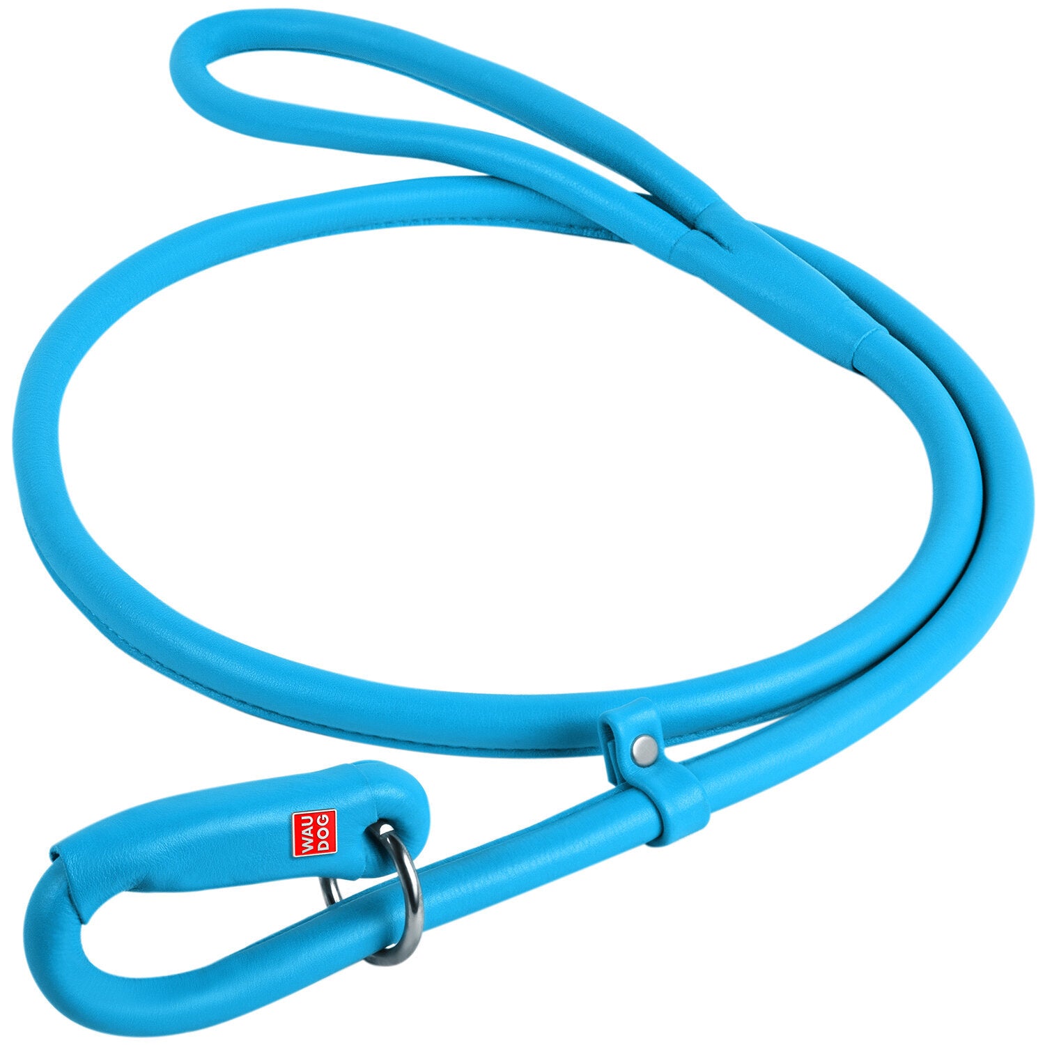 Waudog Leather Slip Leash 6mm - Blue image