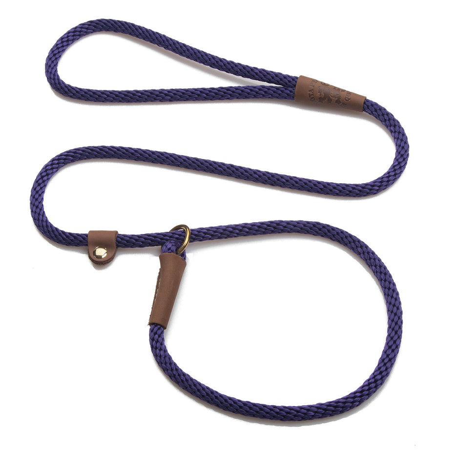 Mendota British Style Small Slip Leash 10mm x 1.8m - Purple image