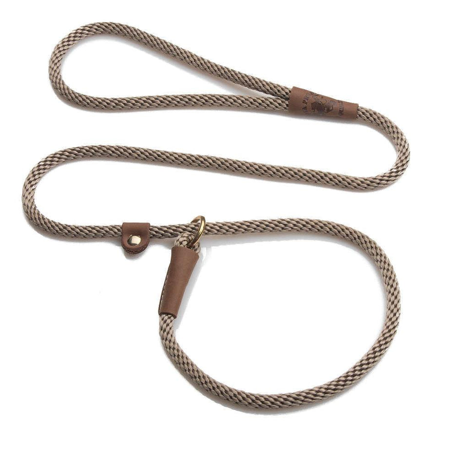 Mendota British Style Small Slip Leash 10mm x 1.8m - Tan image