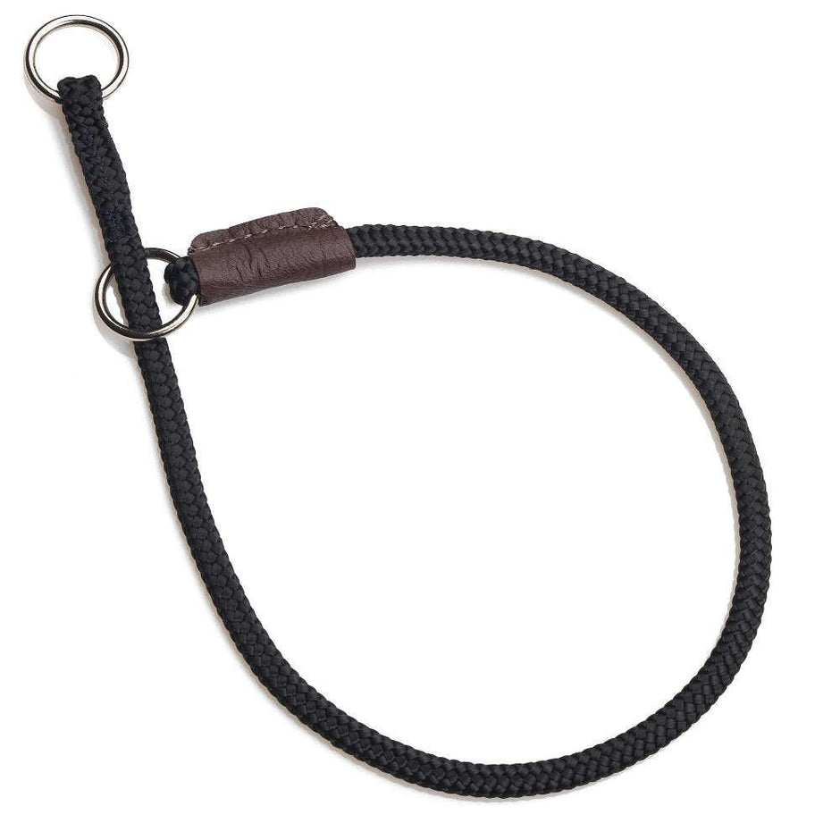 Mendota Pet Dog Show Fine Slip Collar 61cm - Black image