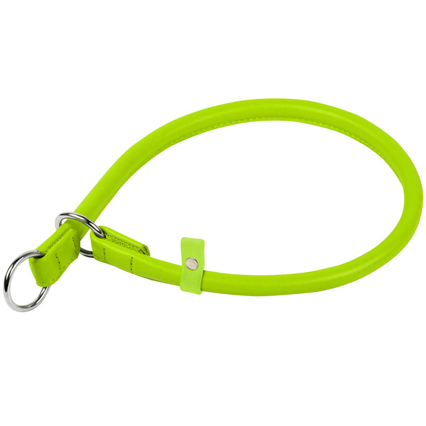 Waudog Leather Slip Collar Small - Green image