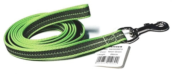 Herm Sprenger Rubberised Green Leash No Handle