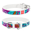 Waudog Summer White Leather Collars