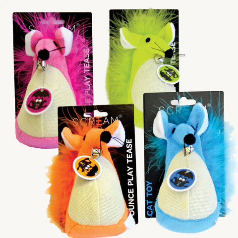 Scream FATTY MOUSE CAT TOY Loud 13cm