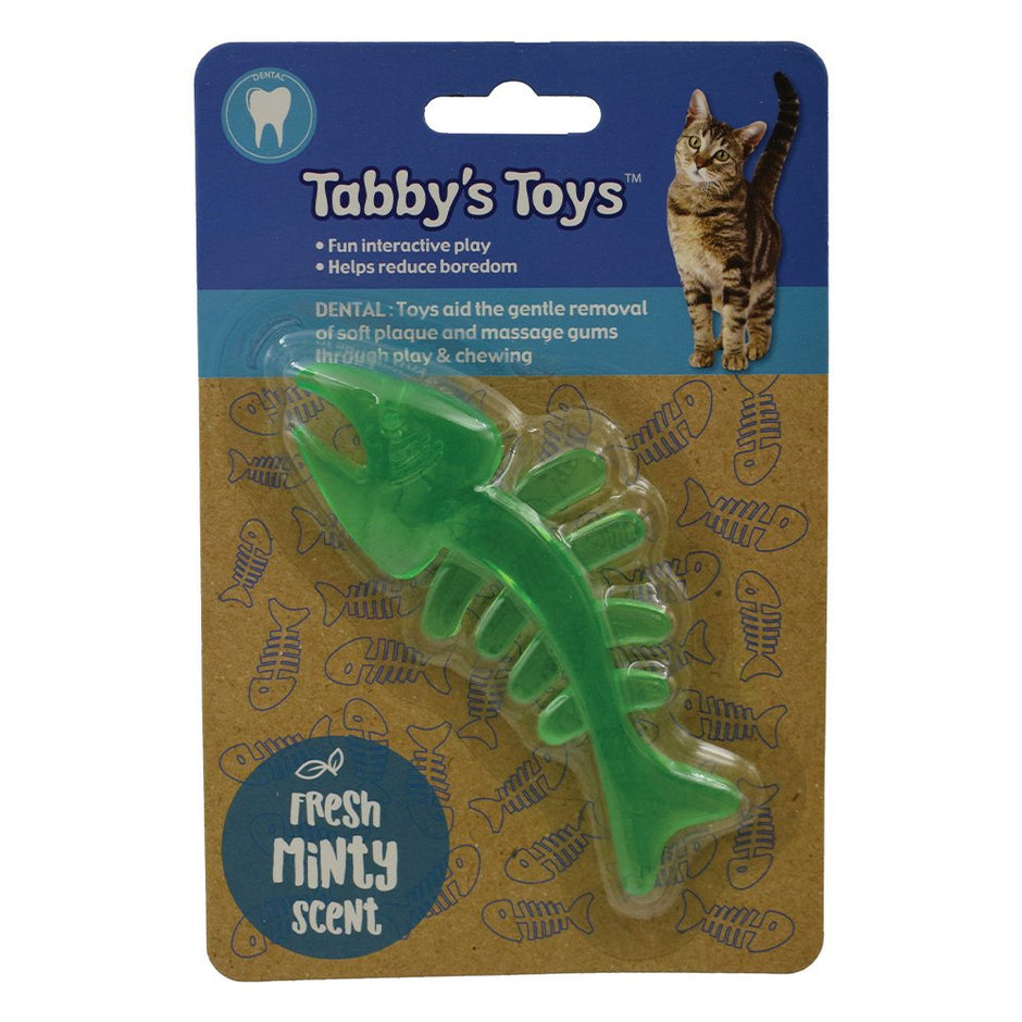 TABBYS CAT TOYS FISH SKELETON TOY