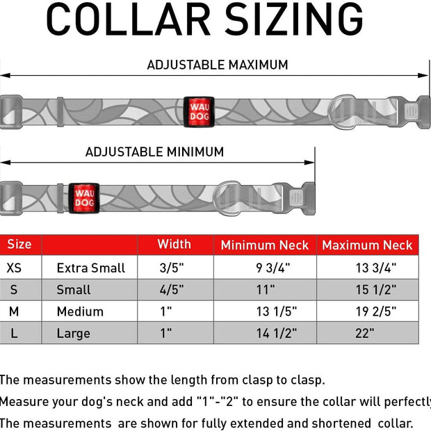 WAUDOG Nylon Collar Flowers