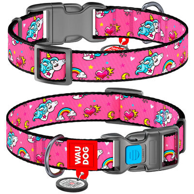 WAUDOG Nylon Collar Unicorns