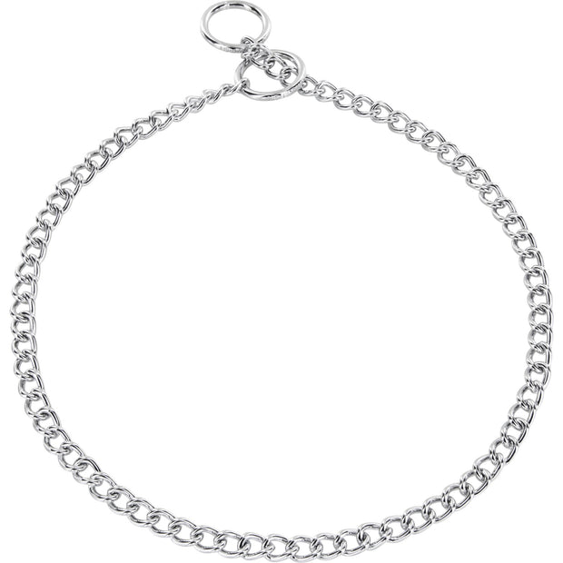  Herm Sprenger Chrome  Chain Collar 1.5mm Light Round Links image 0