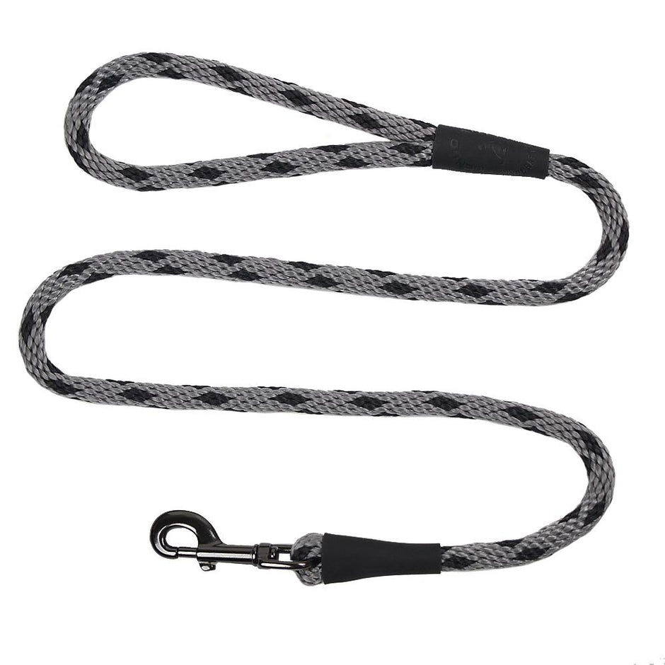 Mendota Pet Small Clip Leash 10mm x 1.8m - Black Ice - Silver image