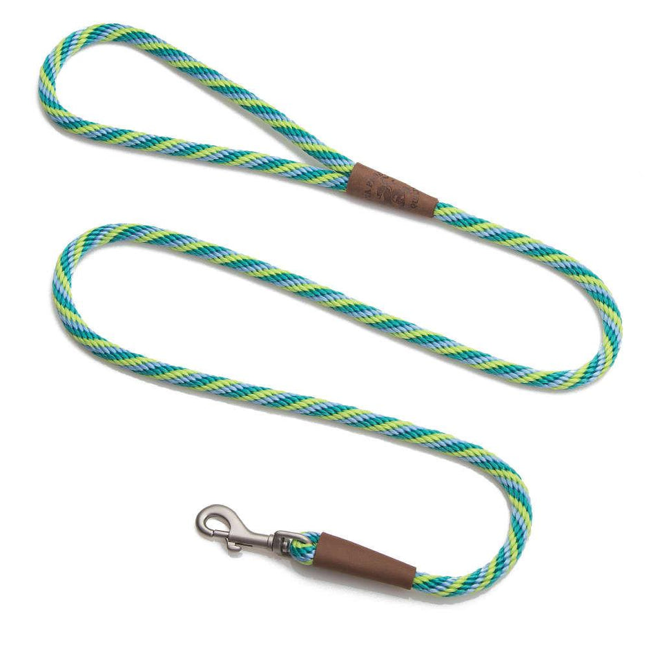 Mendota Pet Small Clip Leash 10mm x 1.8m - Twist - Seafoam image