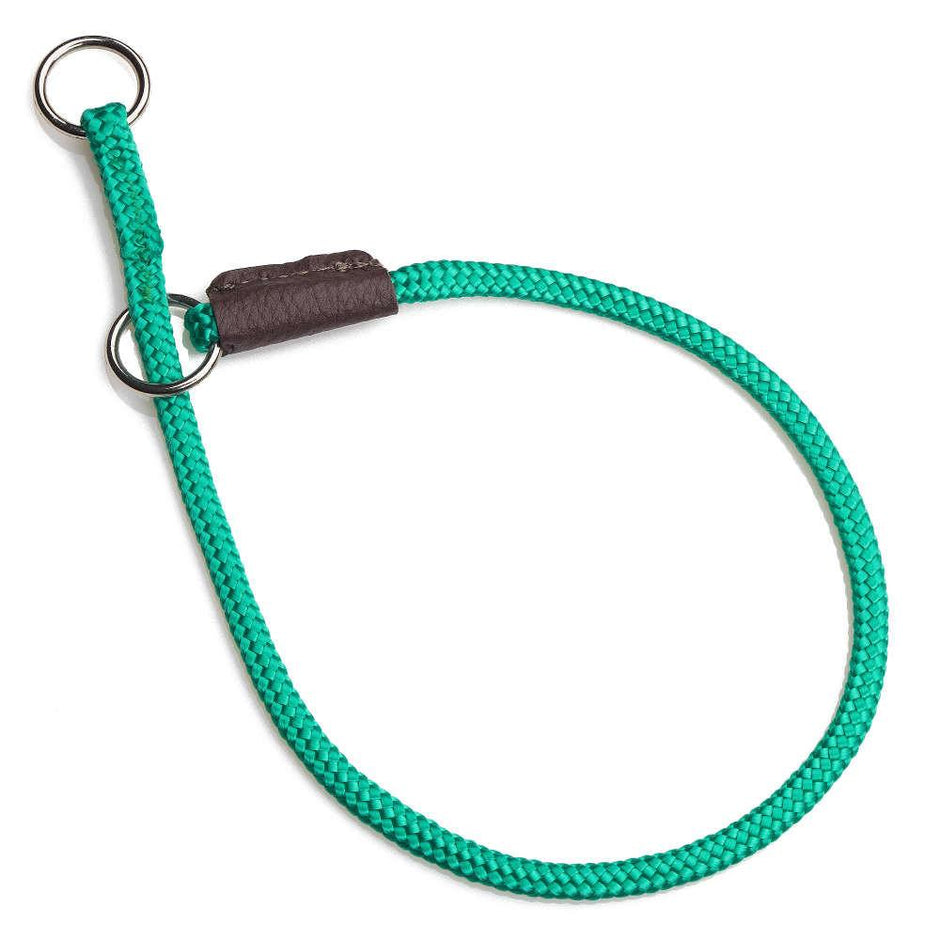 Mendota Pet Dog Show Fine Slip Collar 51cm - Kelly Green image