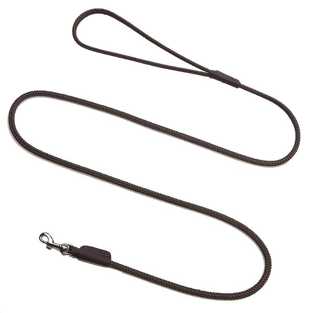 Mendota Show Snap Leash - Dark Brown image