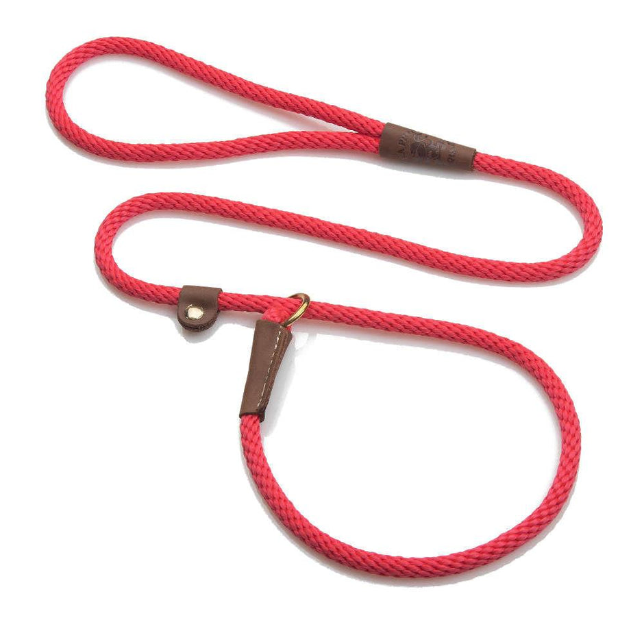 Mendota Pet British Style Slip Leash 13mm x 1.2m - Red image