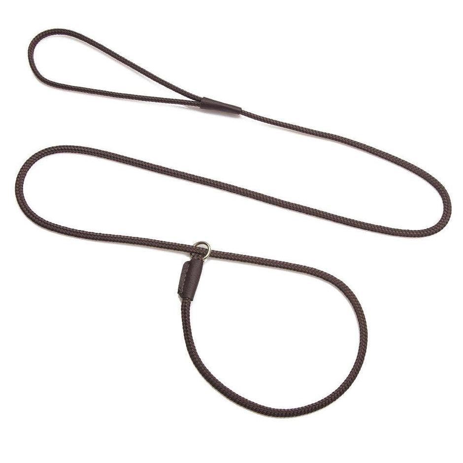 Mendota Show Slip Leash - Dark Brown image