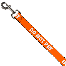  Buckle Down Reactive Warnings Dog Leash DO NOT PET 