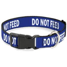  Buckle Down Reactive Warning Dog Collar DO NOT FEED