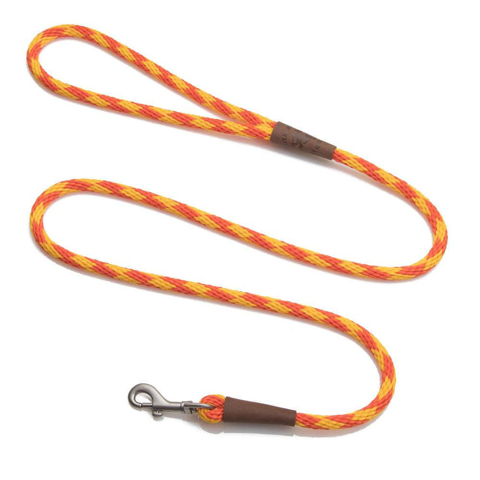 Mendota Pet Small Clip Leash 10mm x 1.8m - Diamond - Amber image
