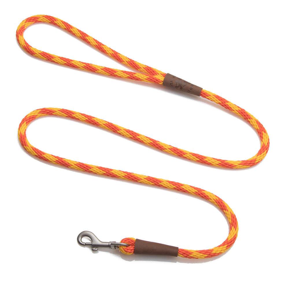 Mendota Pet Small Clip Leash 10mm x 1.8m - Diamond - Amber image