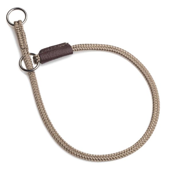 Mendota Pet Dog Show Fine Slip Collar 51cm - Tan image