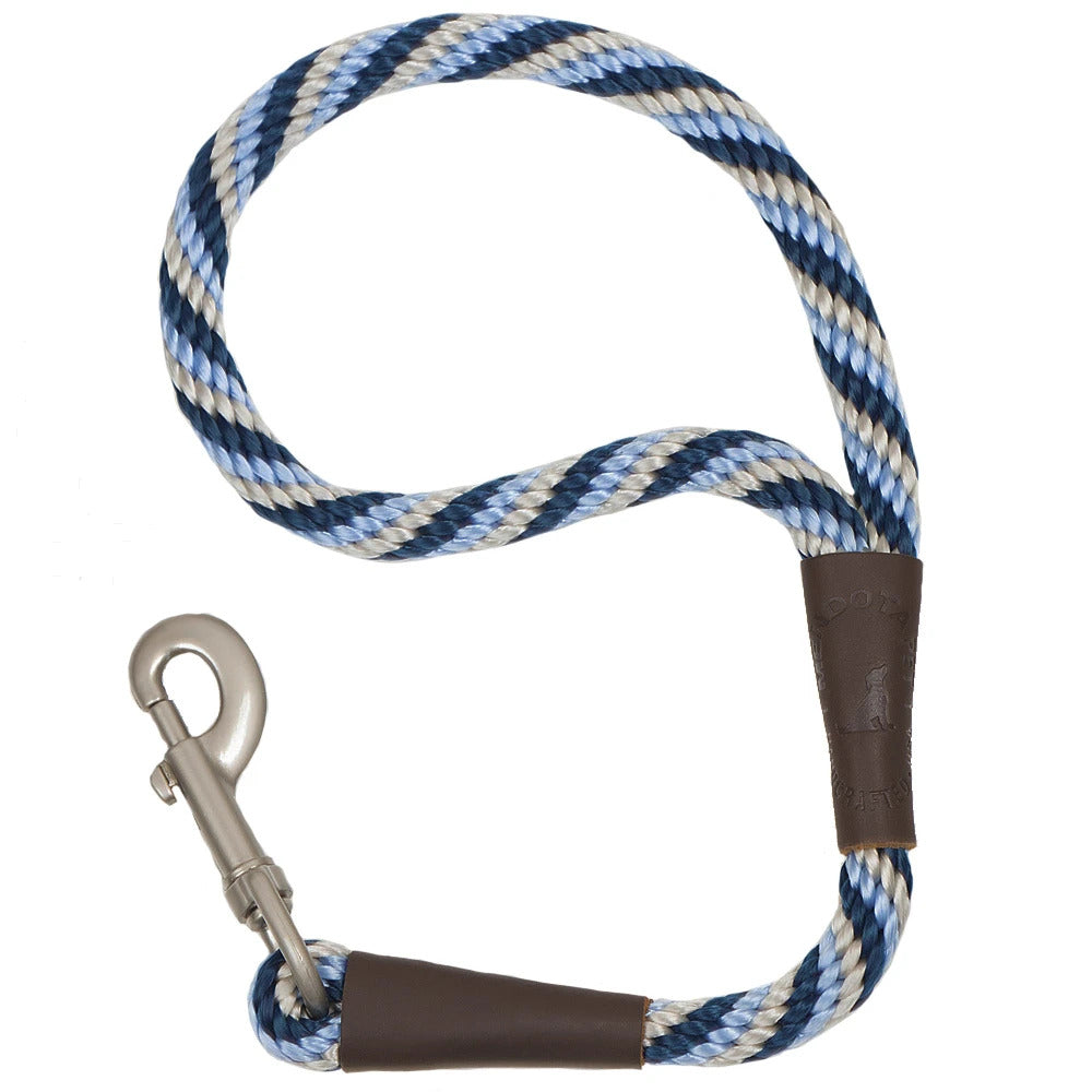 Mendota Traffic Leash Large - Twist Arctic Blue image