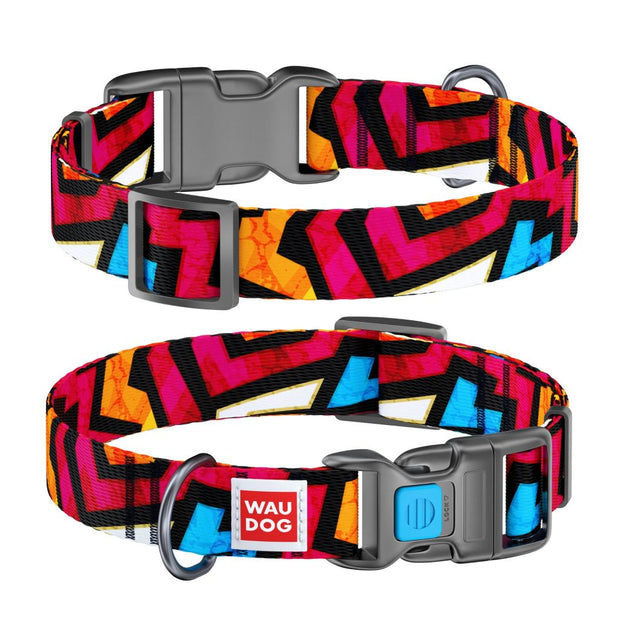 Waudog Nylon Collar Graffiti